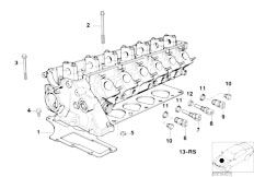 E34 525td M51 Sedan / Engine/  Cylinder Head Attached Parts