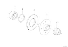 E34 525ix M50 Touring / Front Axle/  Wheel Bearings