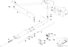 E39 M5 S62 Sedan / Fuel Supply/  Fuel Pipe And Mounting Parts