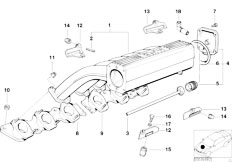 E38 L7 M73N Sedan / Engine/  Intake Manifold System