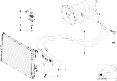 E46 323i M52 Sedan / Radiator/  Oil Cooling Automatic Gearbox A5s R