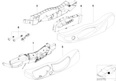 E83 X3 2.0d M47N2 SAV / Seats/  Single Parts Of Front Seat Controls