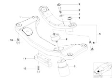 E39 525d M57 Sedan / Engine And Transmission Suspension/  Gearbox Mounting