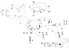 E39 535i M62 Sedan / Front Axle Front Axle Support Wishbone