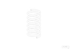 E34 525tds M51 Sedan / Front Axle Front Coil Spring-2