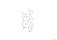 E34 525td M51 Sedan / Front Axle/  Front Coil Spring