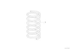 E34 M5 S38 Touring / Rear Axle/  Rear Coil Spring