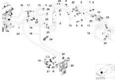 E39 530d M57 Touring / Heater And Air Conditioning/  Water Valve Water Hose-3