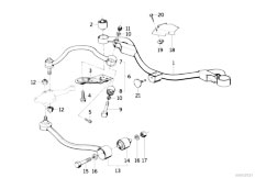 E32 730i M60 Sedan / Front Axle/  Front Axle Support Wishbone