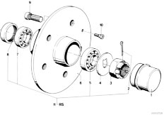 E12 525 M30 Sedan / Front Axle/  Wheel Bearings