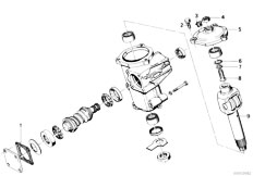 E12 520 M10 Sedan / Steering/  Steering Box Single Components-2