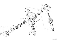 E12 518 M10 Sedan / Steering/  Steering Box Single Components