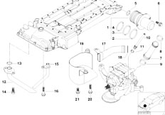 E39 M5 S62 Sedan / Engine/  Oil Pan Upper Part And Connecting Lines