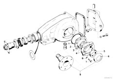 E21 318 M10 Sedan / Rear Axle/  Drive Flange Suspension Gasket