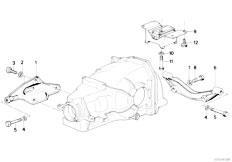 E32 730i M60 Sedan / Rear Axle/  Differential Suspension