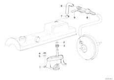 E34 524td M21 Sedan / Engine/  Vacuum Pump With Tubes