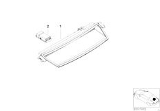 E46 330i M54 Touring / Lighting/  Third Stoplamp-2