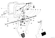 E12 520 M20 Sedan / Pedals/  Pedal-2