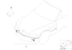 Z3 Z3 1.8 M43 Roadster / Lighting Installing Set Fog Lamps