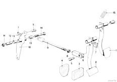 E12 520 M20 Sedan / Pedals/  Pedal-3