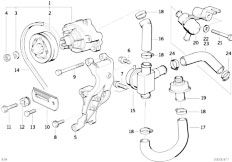 E34 M5 3.6 S38 Sedan / Engine/  Emission Control Air Pump