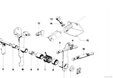 E12 520 M10 Sedan / Pedals Accelerator Pedal Deflection Lever-2