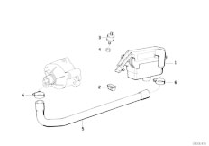 E34 M5 3.8 S38 Sedan / Engine/  Emission Control Air Pump-2