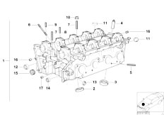 E38 735iL M62 Sedan / Engine/  Cylinder Head