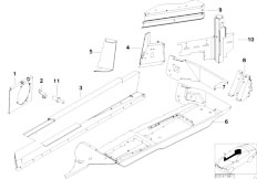 E52 Z8 S62 Roadster / Bodywork Single Components For Body Side Frame