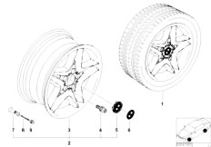 E53 X5 3.0i M54 SAV / Wheels Bmw La Wheel Star Spoke 74