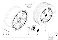 E53 X5 3.0i M54 SAV / Wheels Bmw Composite Wheel Double Spoke 75