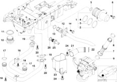 E52 Z8 S62 Roadster / Engine/  Oil Pan Upper Part And Connecting Lines