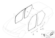 E53 X5 3.0d M57 SAV / Vehicle Trim/  Edge Protection Rockers Covers