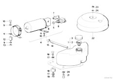 E32 730i M30 Sedan / Rear Axle Levelling Device Pump Unit