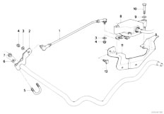 E32 735i M30 Sedan / Rear Axle/  Levell Device Regulating Valve Att Parts