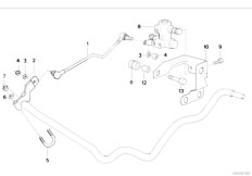 E32 730iL M30 Sedan / Rear Axle/  Levell Device Regulating Valve Att Parts