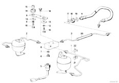 E32 735i M30 Sedan / Rear Axle/  Levelling Device Tubing Rear