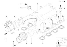 E38 740d M67 Sedan / Engine Intake Manifold System Agr