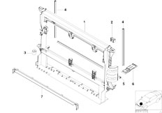 E38 730d M57 Sedan / Radiator/  Cooling Holder