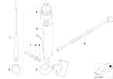 Z3 Z3 2.2i M54 Roadster / Audio Navigation Electronic Systems Single Components F Short Rod Antenna