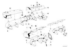 E12 520 M20 Sedan / Engine Exhaust Manifold