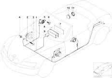 Z3 Z3 3.0i M54 Roadster / Audio Navigation Electronic Systems/  Single Components Stereo System