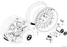 E12 518i M10 Sedan / Wheels/  Light Alloy Rim