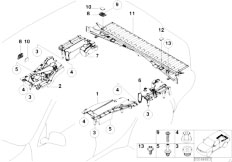 E53 X5 3.0d M57 SAV / Vehicle Trim/  Pad Trunk Floor