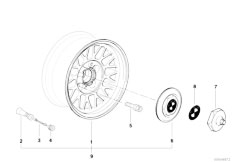 E31 850Ci M73 Coupe / Wheels/  Cross Spoke Styling Styl 8