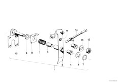 E12 520 M10 Sedan / Pedals Accelerator Pedal Deflection Lever