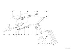 E34 535i M30 Sedan / Pedals/  Acc Pedal Acceler Pedal Assy Potentiom