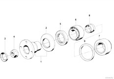 E36 316i 1.6 M43 Compact / Rear Axle Drive Flange Suspension Gasket Ring