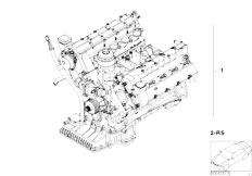 E65 745d M67N Sedan / Engine/  Short Engine