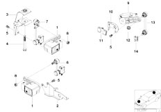 E39 520d M47 Touring / Rear Axle/  Headlight Vertical Aim Control Sensor